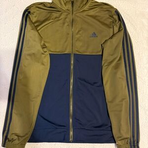 Adidas Men's Olive and Navy Lightweight Jacket